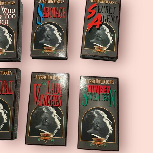 Alfred Hitchcock 10 Film Classics Box Set VHS Video Horror Thriller Vintage - Picture 4 of 4